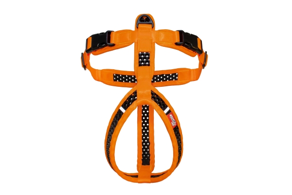 SOFTY Geschirr - Größe 4 - orange/schwarz
